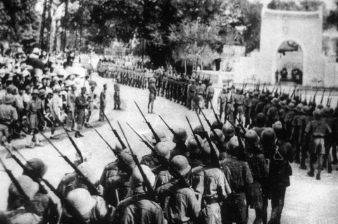 Dien Bien Phu Battle In Dien Bien Phu, Vietnam In May, 1954-Dien Bien Phu victory celebration in Hanoi.