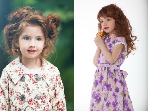 Những chiếc đầm hoa xuất hiện nhiều trong các bức ảnh của Alice.