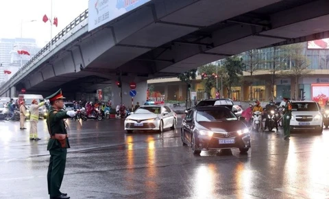 Dieu chinh phan luong giao thong phuc vu Dai hoi XIV cua Dang hinh anh