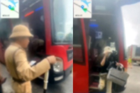 Xe khach 21 cho cho 79 nguoi, tai xe va chu xe bi phat hon 220 trieu hinh anh