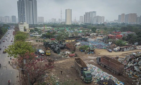 Dung barie phong toa 4,3 ha dat vi pham o phuong Dai Mo hinh anh
