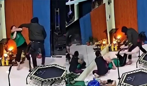 Khoanh khac ke bit mat xong vao phong tap co 3 phu nu hinh anh