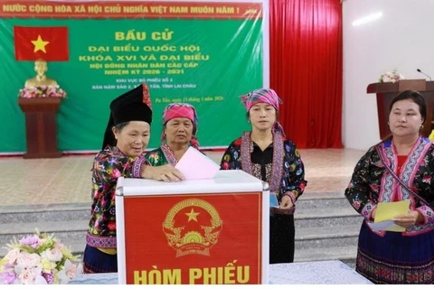 Tinh den 22h ngay 15/3, ty le cu tri di bau cu dat 99,64% hinh anh