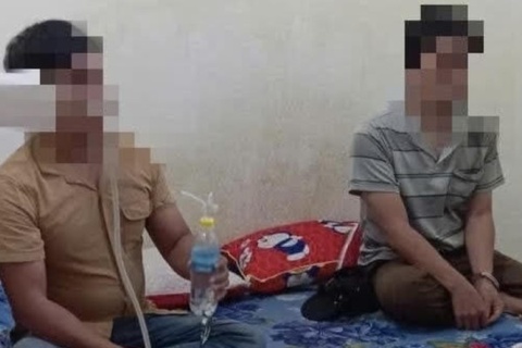 Bat giam doi tuong to chuc, su dung trai phep chat ma tuy tai nha nghi hinh anh