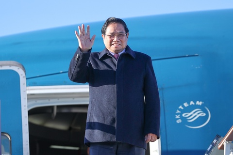 Thu tuong toi Moscow, bat dau tham chinh thuc Lien bang Nga hinh anh