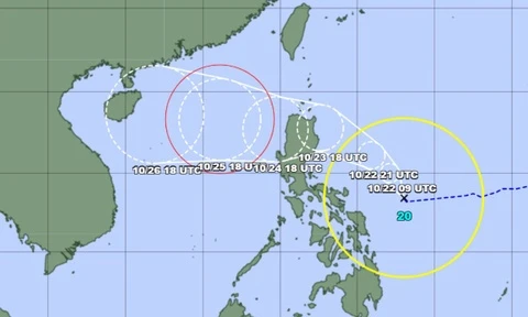 Bão Trà Mi hình thành phía Đông Philippines, dự báo vào Biển Đông