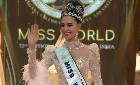 Nguoi dep Thai Lan dang quang Hoa hau The gioi 2025 hinh anh