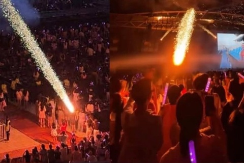 Khan gia hoang loan, bo chay sau su co o concert Em xinh hinh anh