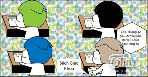 Chiêu giở sách dưới gầm bàn chắc hẳn hiếm có ai chưa từng thử.