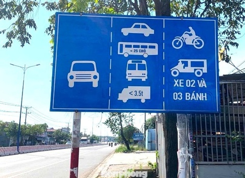 Nhieu tuyen duong o TP.HCM thi diem phan lai lan xe, tai xe can luu y hinh anh