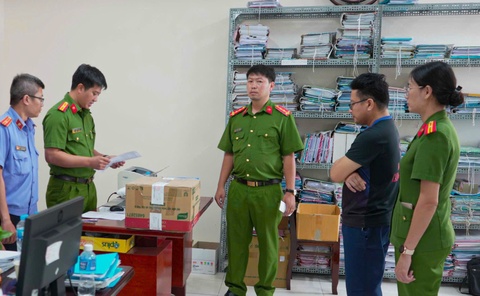 Cong an TP Can Tho tim bi hai vu can bo thue nhan tien doanh nghiep hinh anh