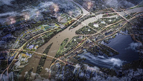 Đèo Cả muốn khởi công đại lộ - cảnh quan sông Hồng từ quý I/2026