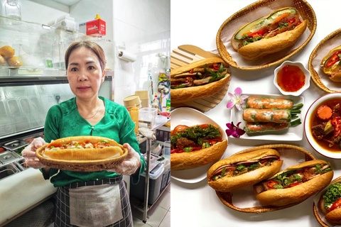 Khach cho hang gio tai tiem banh mi Viet 'noi nhu con' o Singapore hinh anh