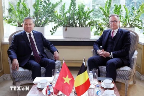 Tổng Bí thư, Chủ tịch nước Tô Lâm hội đàm với Thủ tướng Vương quốc Bỉ