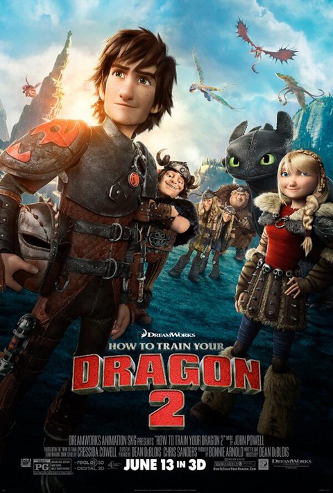 Poster mới của Bí kíp luyện rồng 2, được tung ra cùng với đoạn trailer hấp dẫn.