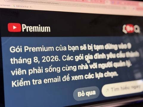 Sai lầm khi mua gói YouTube gia đình