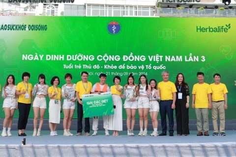 Herbalife lan toa loi song lanh manh tai Ngay dinh duong cong dong hinh anh