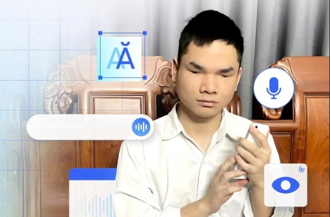 AI va 'doi mat' cho nguoi khiem thi hinh anh