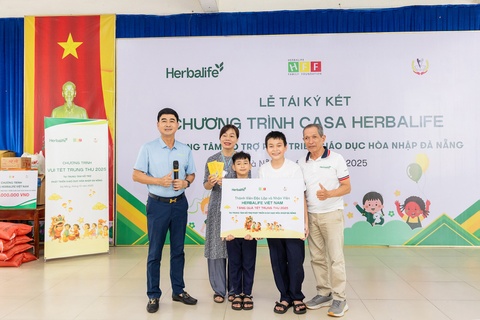 Herbalife Viet Nam ho tro bua an cho hon 3.000 hoan canh kho khan hinh anh