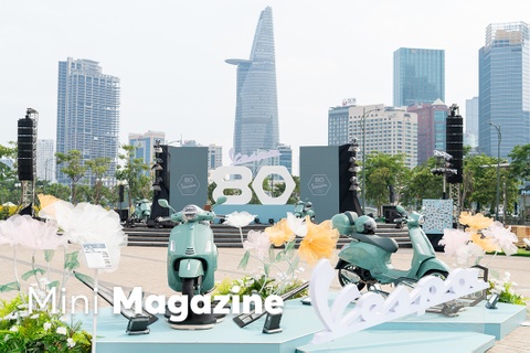 Hang tram Vespista do bo sieu dai tiec 80 nam Vespa hinh anh