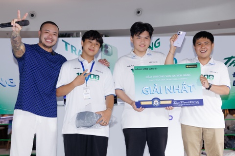 Hai ‘chiến pin’ chia nhau quỹ thưởng 32,37 triệu đồng tại sự kiện vivo