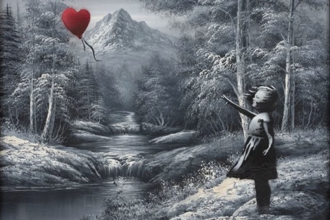 Tranh Banksy chot gia 18 trieu USD sau tin lo danh tinh hinh anh
