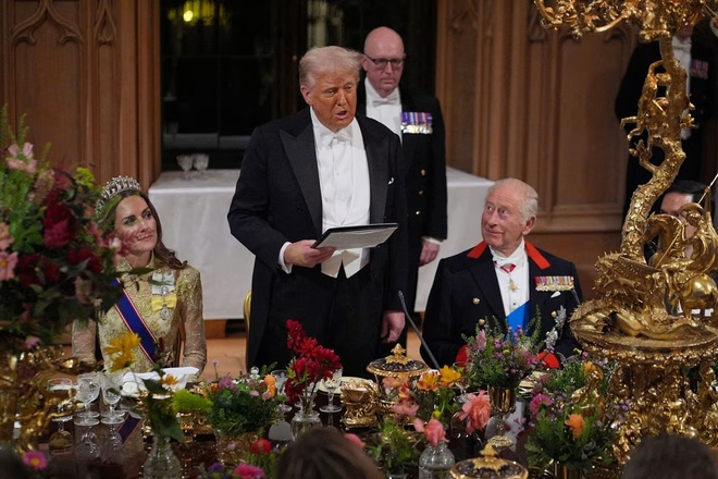 Ông Trump dự quốc yến xa xỉ bậc nhất tại Lâu đài Windsor - Thế giới