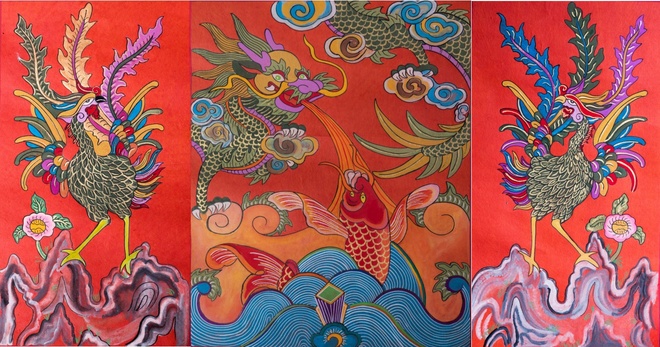 Linh vật trong tranh dân gian Kim Hoàng - Thế giới sách