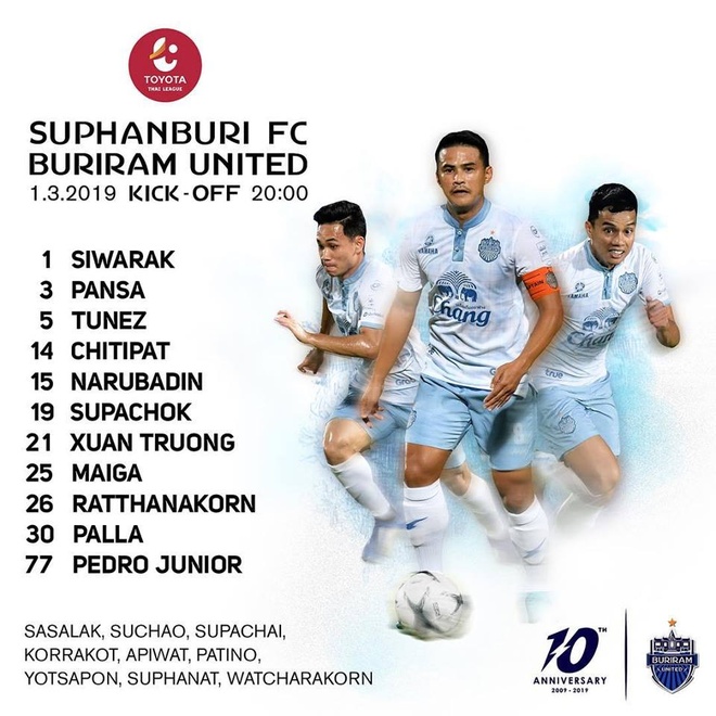 Xuan Truong,  Suphanburi vs Buriram anh 6