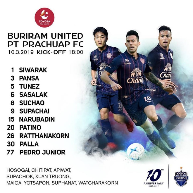 Buriram United vs Parachuap,  Xuan Truong anh 5