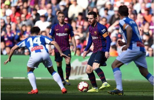 Barca vs Espnayol,  Barca,  Messi anh 17