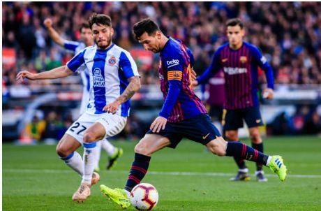 Barca vs Espnayol,  Barca,  Messi anh 33