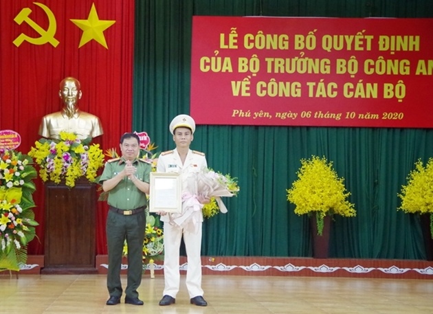 Bo nhiem lanh dao cong an anh 1