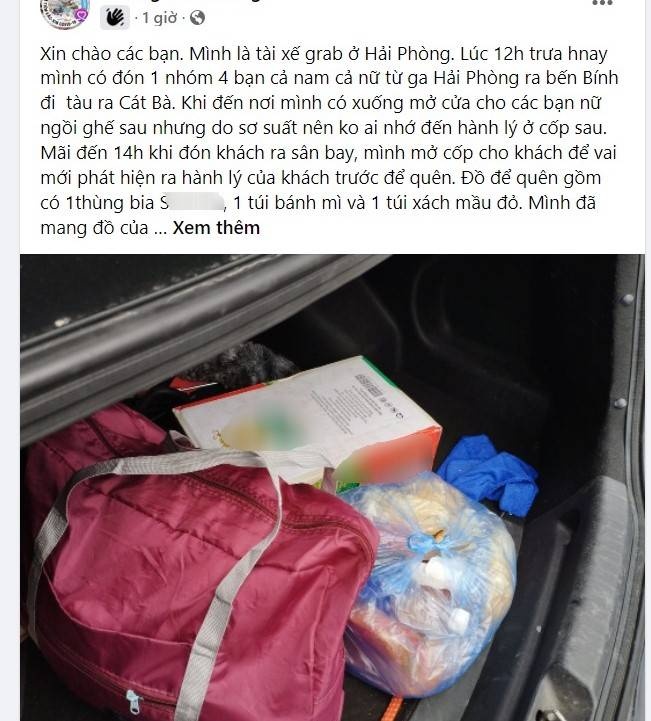tai xe Grab tim khach quen thung bia anh 1