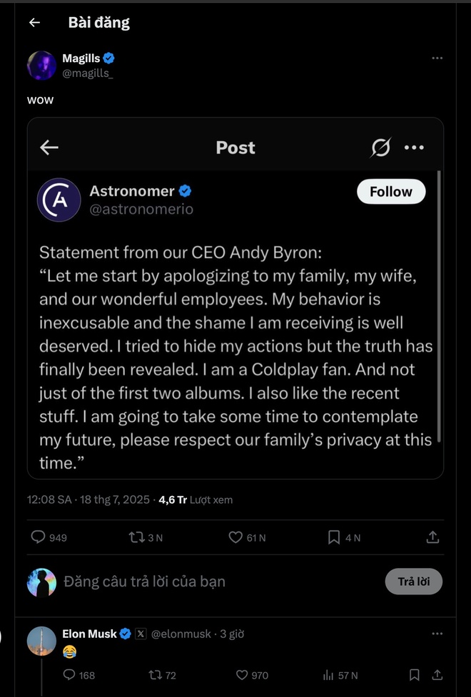 Elon Musk, CEO cheating, Coldplaygate, CEO Astronomer, cheating scandal, X (Twitter) brother 1