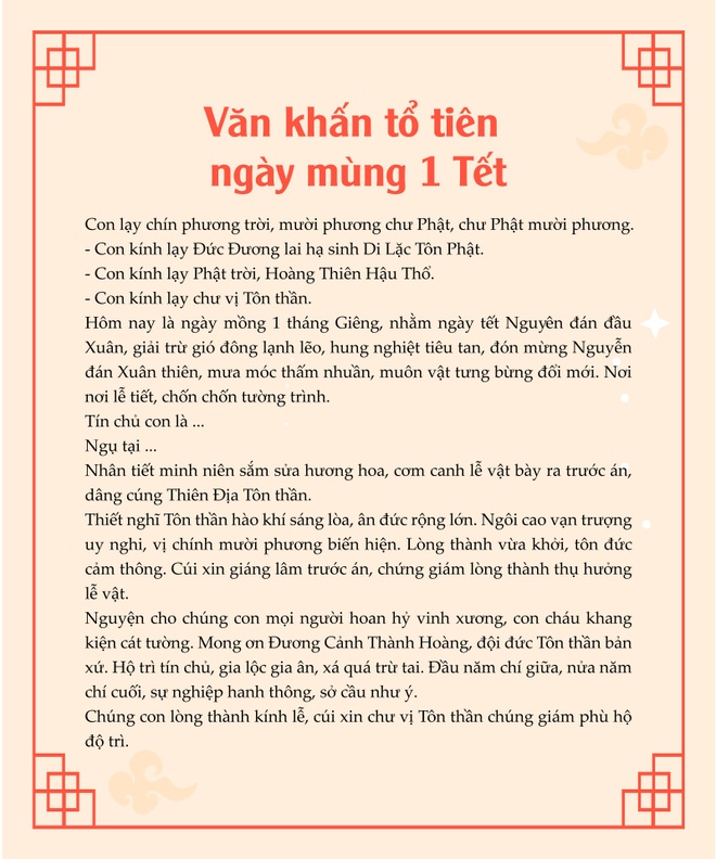 Các Mẫu Bài Cúng Tham Khảo