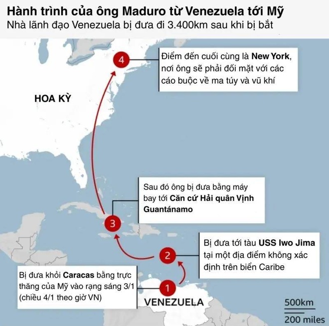 Hành trình 3 ngày bắt giữ ông Maduro gây chấn động thế giới