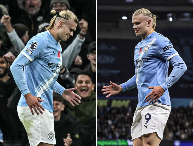 Màn ăn mừng gây sốt của Haaland - Thể thao