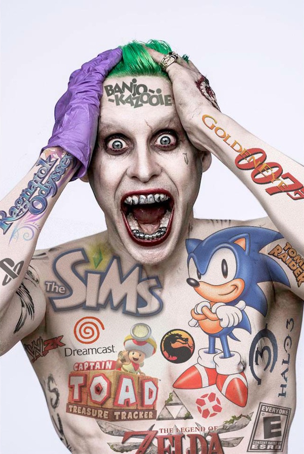 Jared Leto Joker Tattoos Full Set (Front) Digital Download