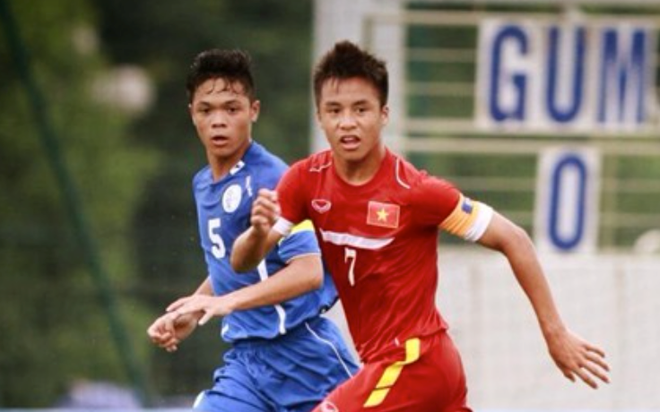 U16 Viet Nam vs Singapore anh 1