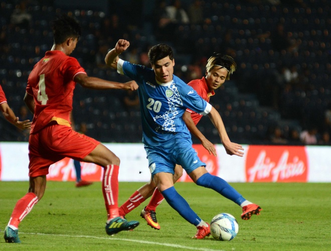 U23 Myanmar vs U23 Uzbekistan anh 16
