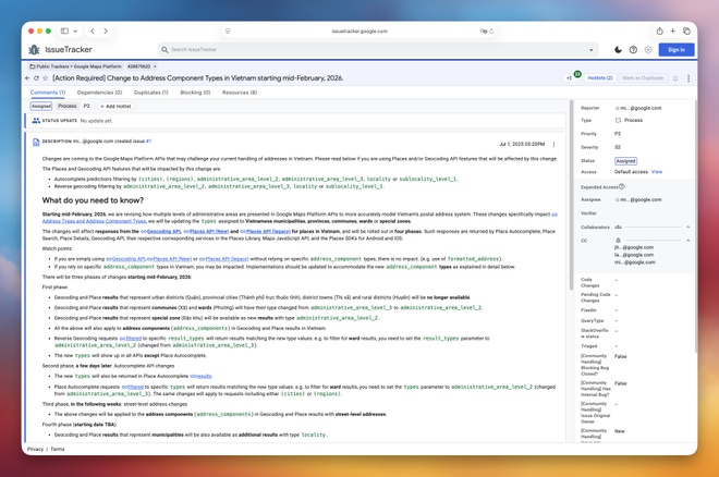 sap nhap tinh thanh,  Google Maps dia chi,  cap nhat dia chi,  Google Maps Viet Nam anh 1