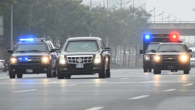 xe cua Trump den Ha Noi anh 20