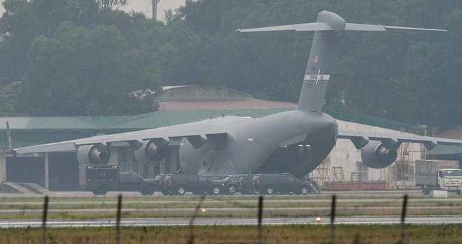 xe cua Trump den Ha Noi anh 27