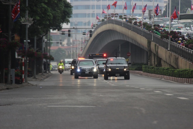 xe cua Trump den Ha Noi anh 13