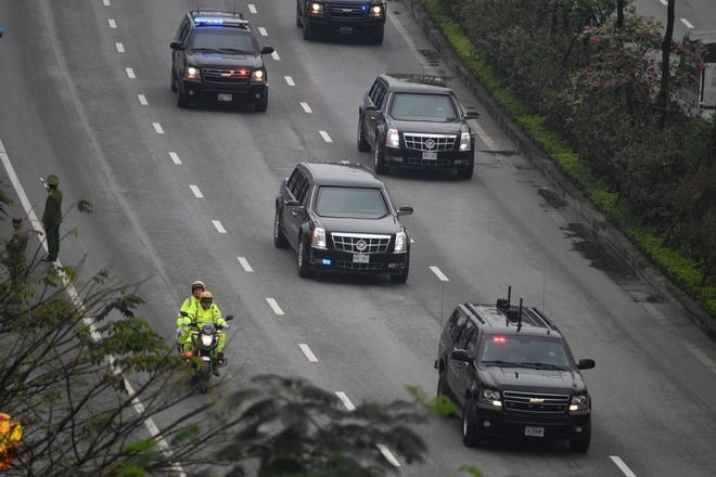 xe cua Trump den Ha Noi anh 18