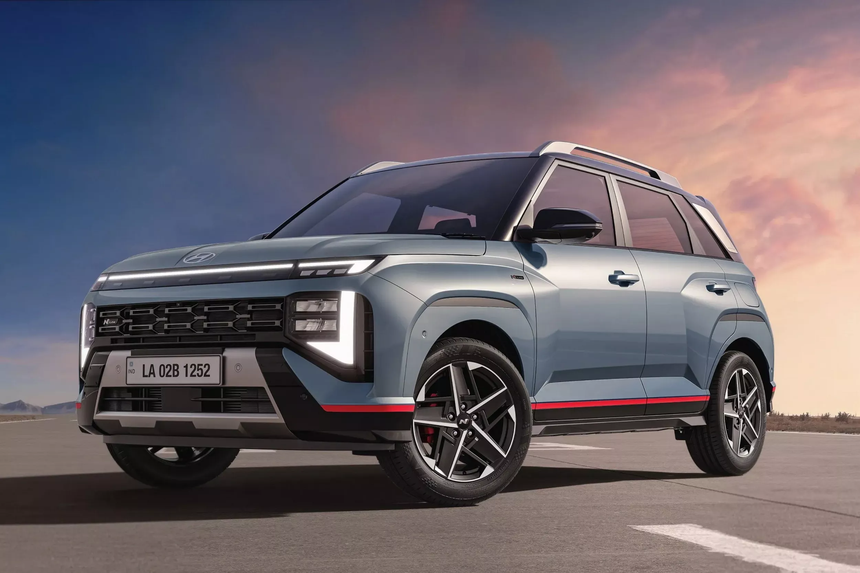 Hyundai Venue N Line thế hệ thứ hai ra mắt tại Ấn Độ với phong cách thể thao hơn