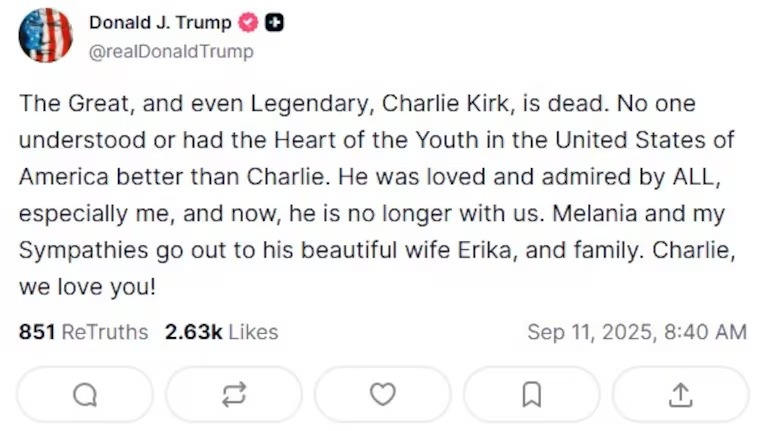 treo co ru,  am sat dong minh,  Charlie Kirk bi giet anh 1