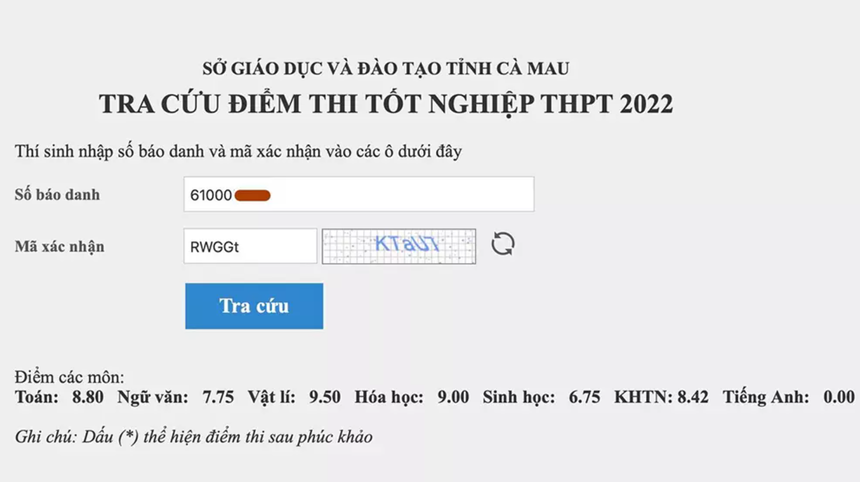 thi sinh bi diem 0 vi ngu quen anh 1