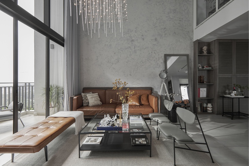 thiet ke can ho duplex sang trong anh 2